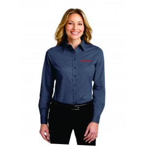Long Sleeve Ladies Dress shirt Steel Grey