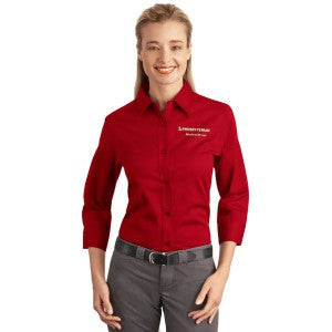 Ladies 3/4 Sleeve Twill Shirt