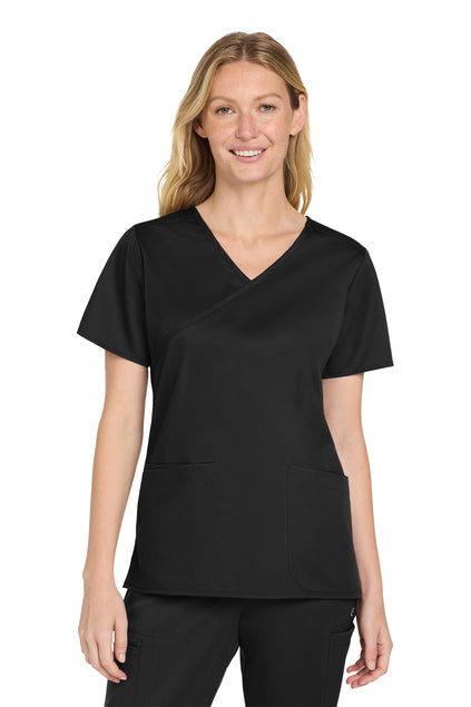 WW4760 Wink® Women’s WorkFlex™ Mock Wrap Top