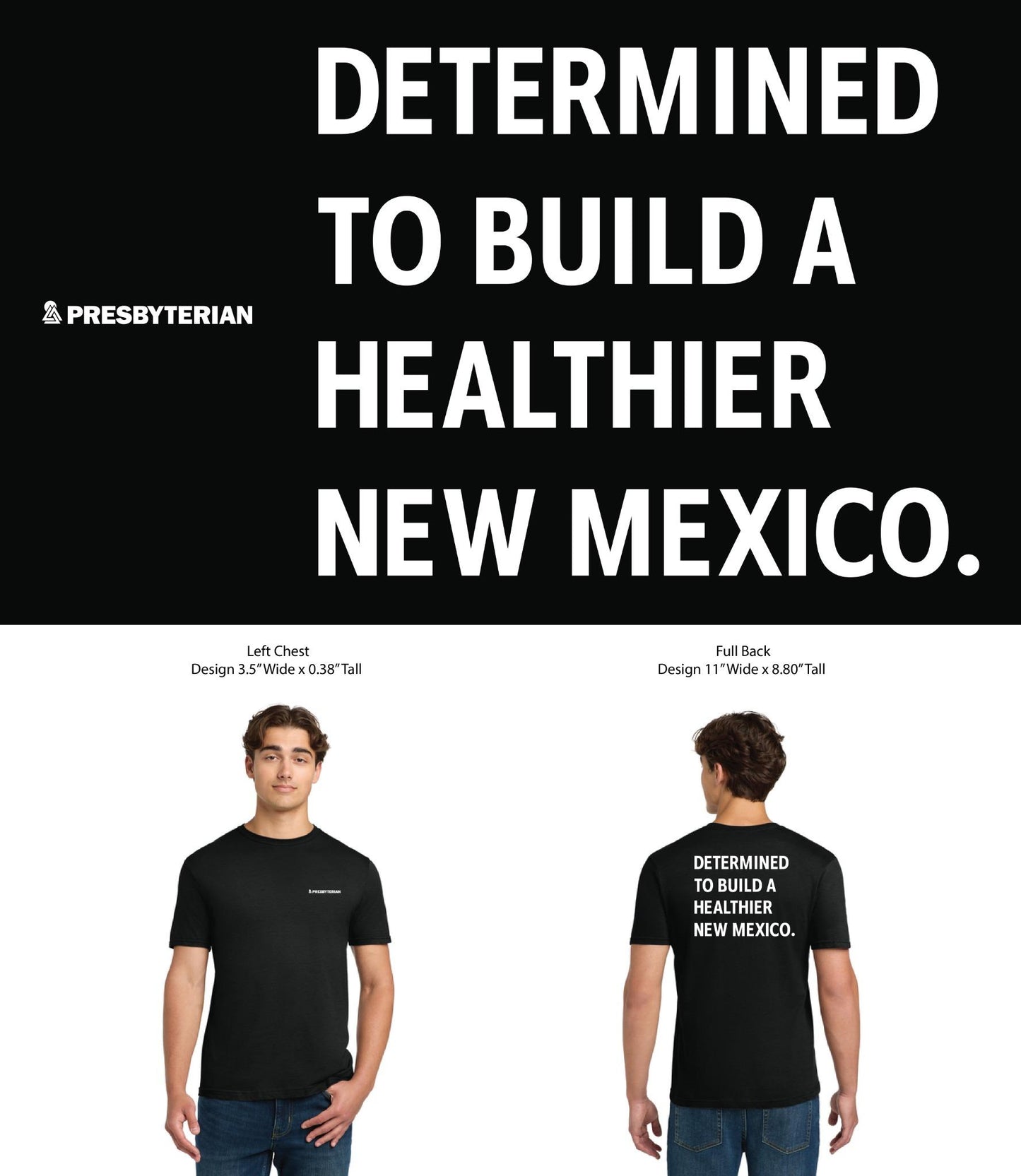 Determined to Build a Healthier NM T-shirt