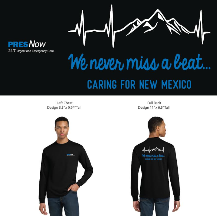 Pres NOW We Never Miss a Beat T-Shirt Long Sleeve