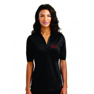 Patient Access Ladies Black Metro Polo