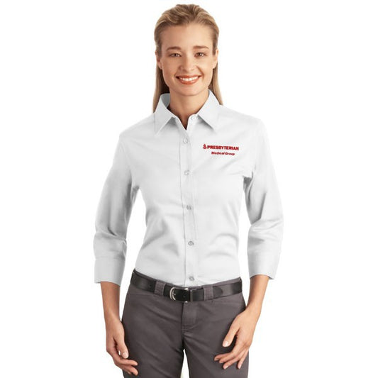 Ladies 3/4 Sleeve Twill Shirt