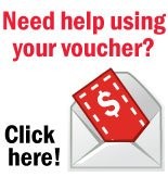 Need help using your voucher? Click here!