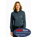 PRES Now Patient Access ladies Grey Twill shirt