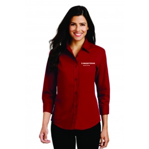 Ladies 3/4 Sleeve Twill Shirt